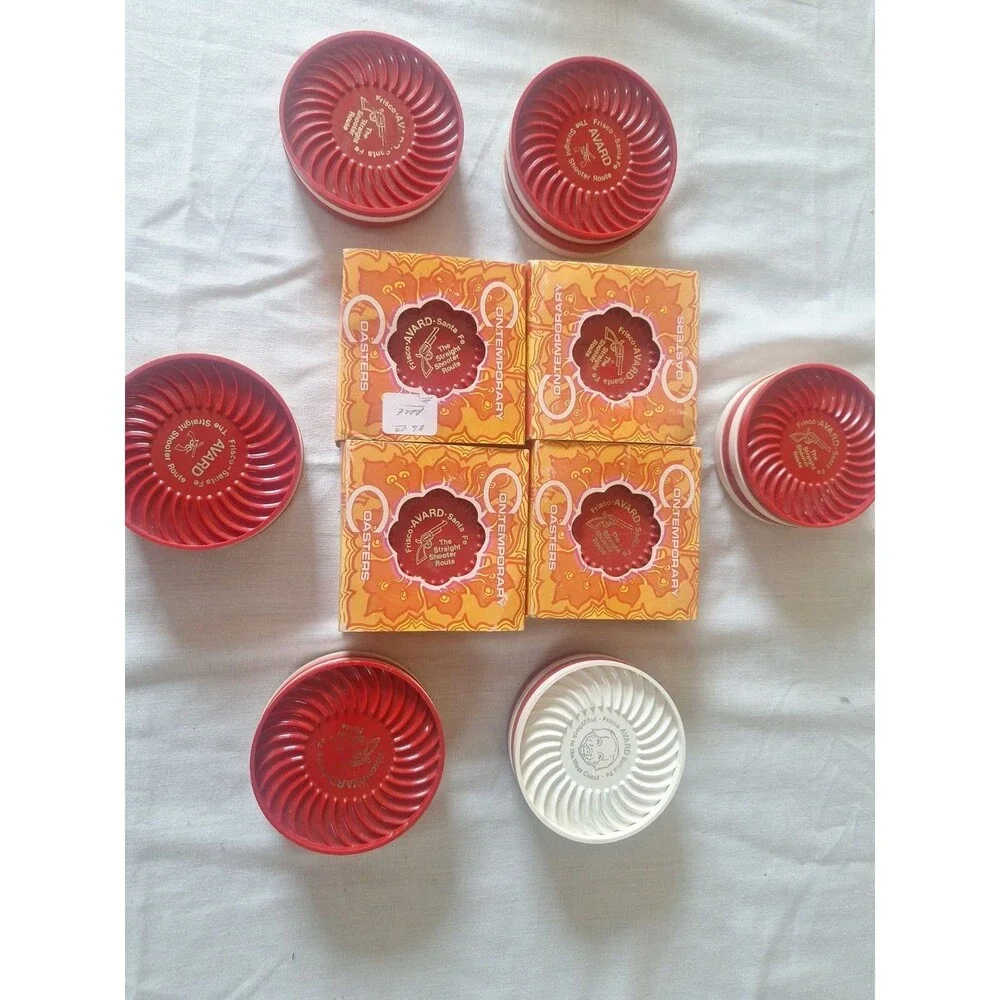 Set of 39 Frisco AVARD Santa Fe Train COCKTAIL DRINK COASTERS RR